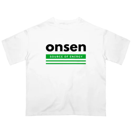 onsen（ブラック） Oversized T-Shirt