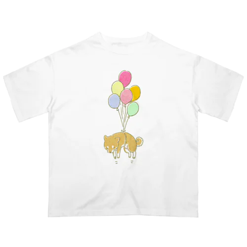 風船柴犬（赤柴） Oversized T-Shirt