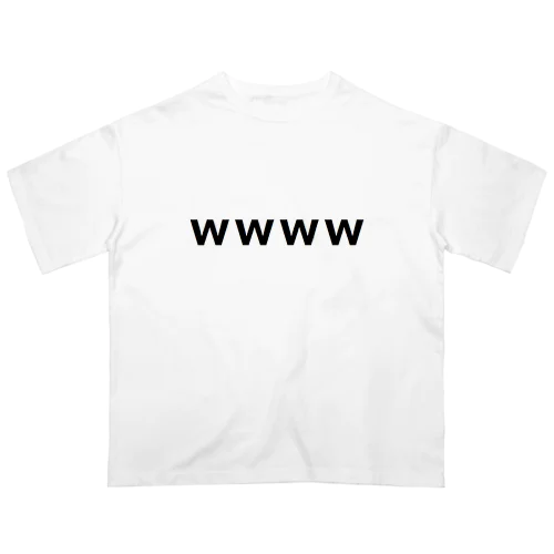 笑 www 大草原 草生える オーバーサイズTシャツ