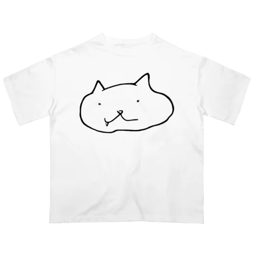 ヒゲなしつるにゃん オーバーサイズTシャツ