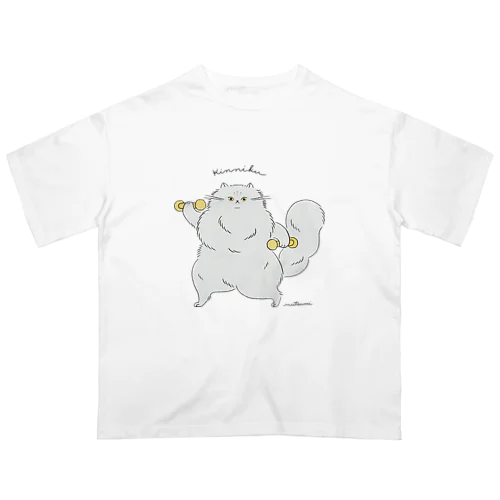 筋肉ねこちゃん💪 オーバーサイズTシャツ