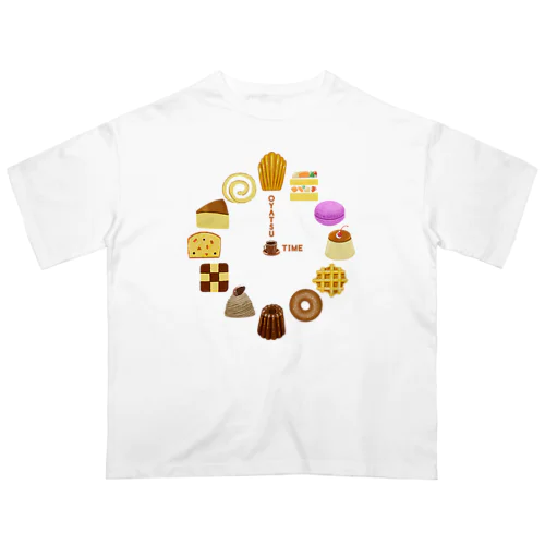 OYATSU TIME  洋菓子 時計 271 オーバーサイズTシャツ