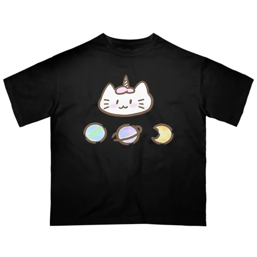 🪐ゆにねこ🪐ピンク(髪色) Oversized T-Shirt