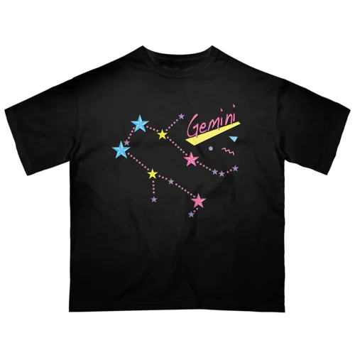 スタースタッズ星座　双子座 Oversized T-Shirt