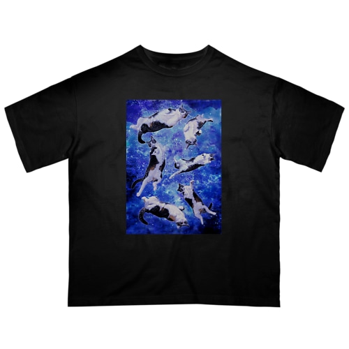 ねこと宇宙 Oversized T-Shirt