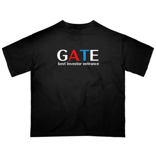 GATE （文字色　白） Oversized T-Shirt