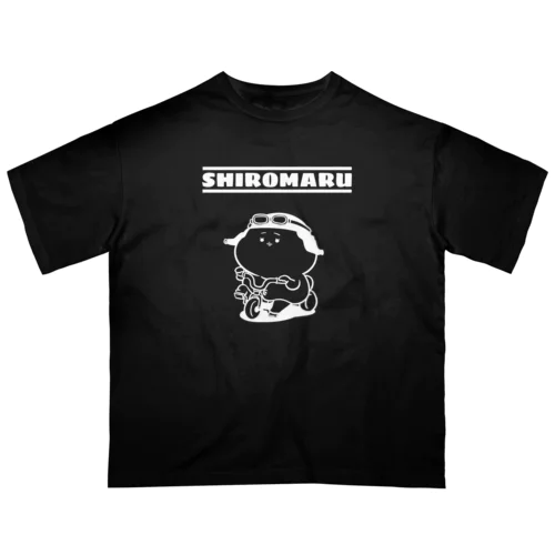 ぽっちゃりした白丸赤太郎三輪車に乗る白 Oversized T-Shirt