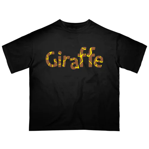 キリン柄Giraffeロゴ オーバーサイズTシャツ