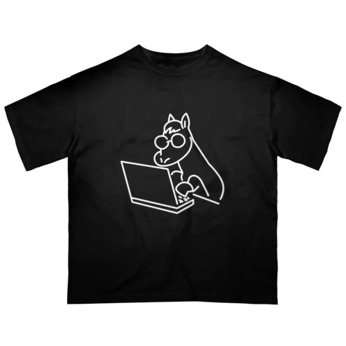 期待値を追うオーバーＴ (濃) Oversized T-Shirt