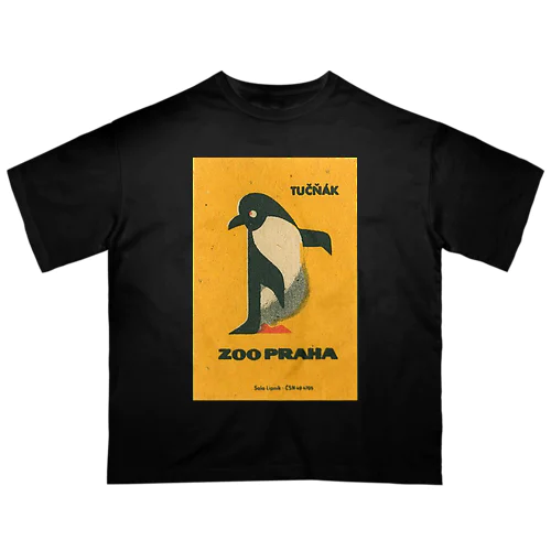 チェコ・プラハ動物園　ペンギン　 オーバーサイズTシャツ