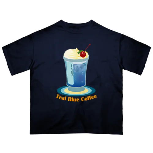 Teal Blue Hawaii オーバーサイズTシャツ