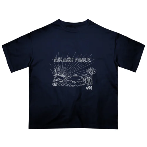 AKAGI★park01(白文字) オーバーサイズTシャツ