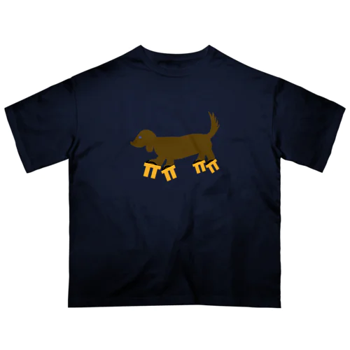 高下駄を履いた犬 Oversized T-Shirt