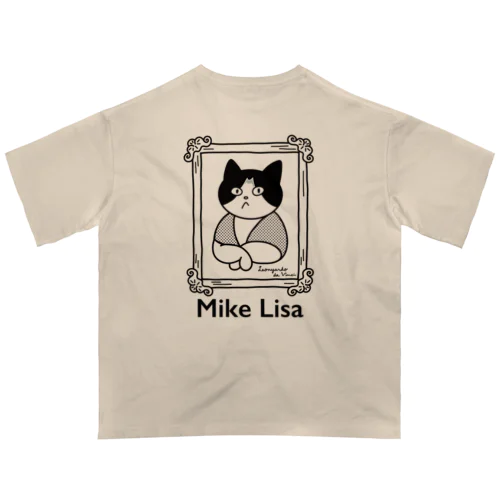 Mike Lisa ☆彡みけリサ 〈モノクロ〉 オーバーサイズTシャツ