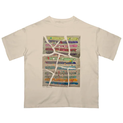 ゴミと絵の具と正義 オーバーサイズTシャツ