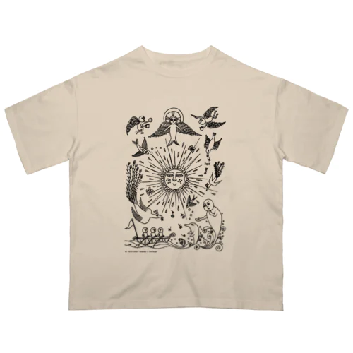 おひさまとまるにんげんファミリー Oversized T-Shirt