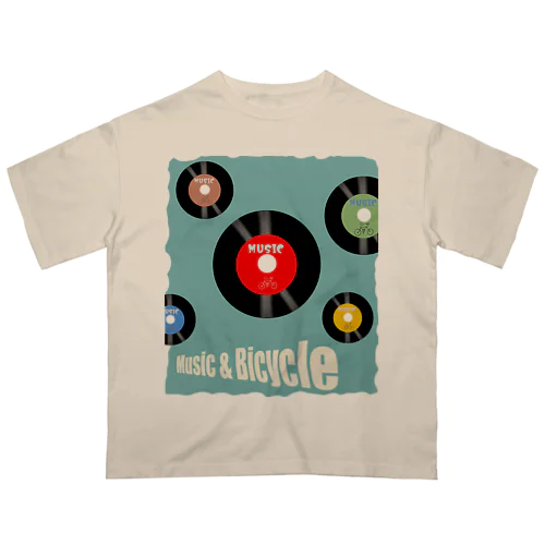 Music & Bicycle  オーバーサイズTシャツ