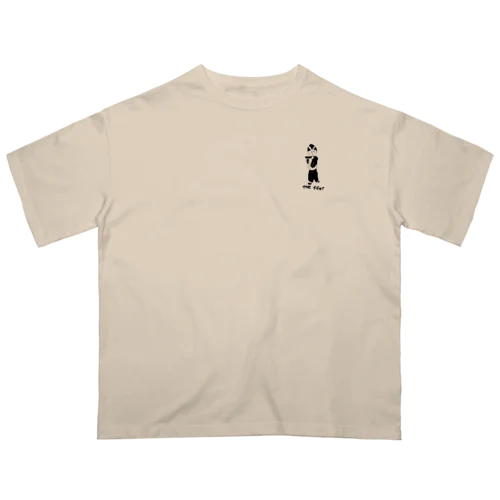 笛吹　ワンポイント Oversized T-Shirt