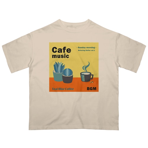 Cafe music  -Sunday morning- Oversized T-Shirt