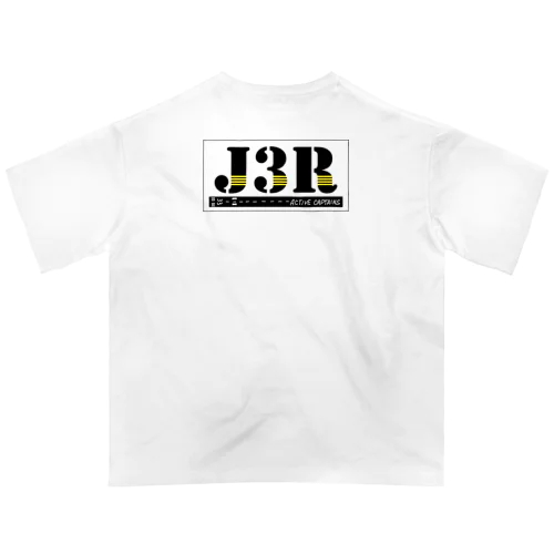 背面ロゴ！【J3Rロゴ（TFJAバージョン:３ｃｈ手書き滑走路） 】 オーバーサイズTシャツ