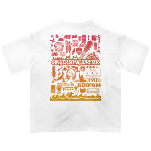 SIKFAMグラデ オーバーサイズTシャツ