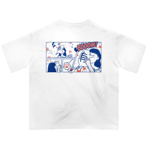 【フラハグ】４コマ漫画 Oversized T-Shirt