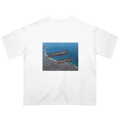 上空からの景色(文字あり) Oversized T-Shirt