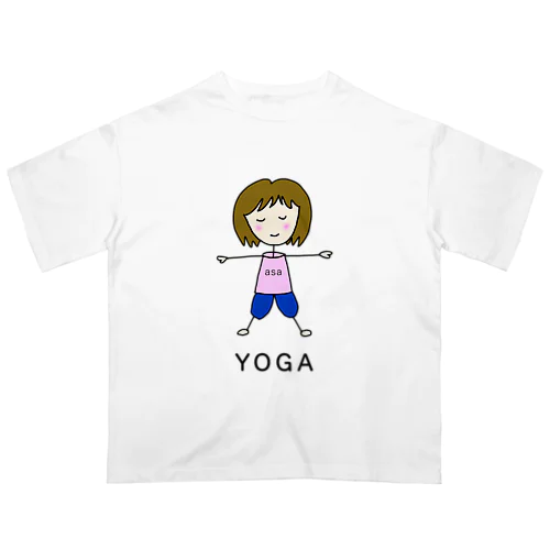 ヨガールasaちゃん(カラー) オーバーサイズTシャツ