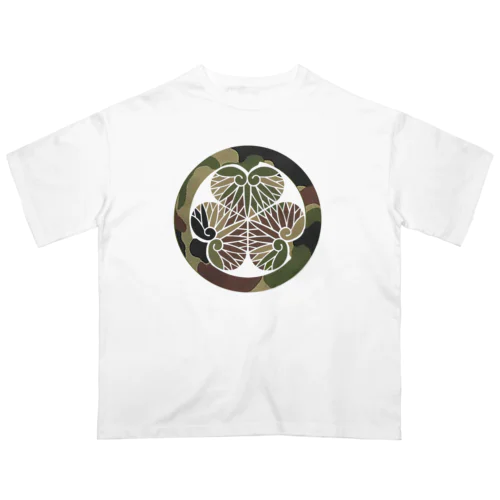 葵の迷彩御紋 オーバーサイズTシャツ