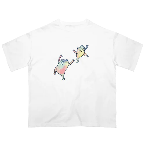 カエルたちによる舞 Oversized T-Shirt