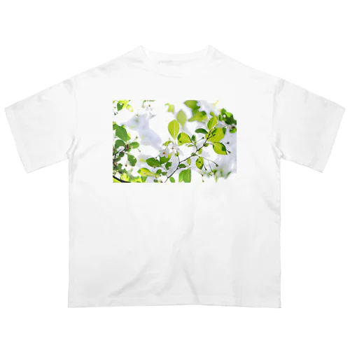 癒しの風景（エゴノキ） オーバーサイズTシャツ