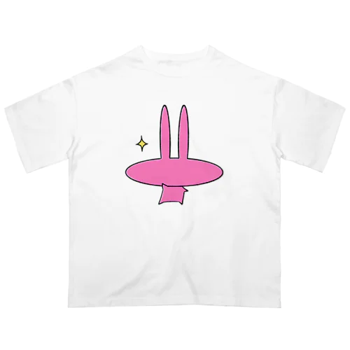 クールなピンクうさぎ Oversized T-Shirt