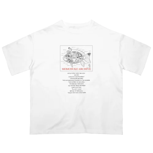 ナポレオン号透視図（もくじ付き） オーバーサイズTシャツ