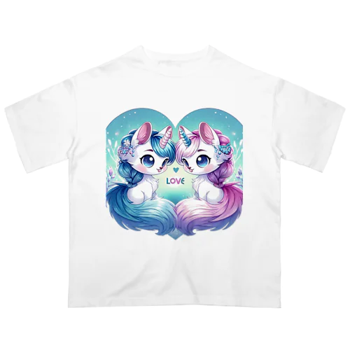 Coco&Mico ユニコーンファンタジー オーバーサイズTシャツ
