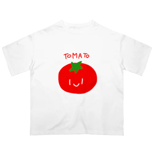 かなで作にこにこトマトTシャツ Oversized T-Shirt