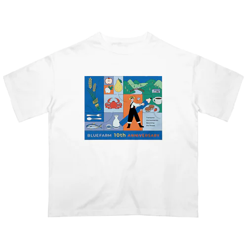 BLUE FARM 10th ANNIVERSARY Oversized T-Shirt