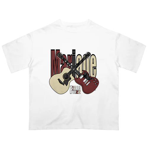 Rock'n'roll Mariage (QR White) オーバーサイズTシャツ