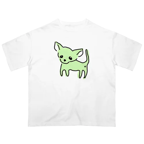 ゆるチワワ（グリーン） オーバーサイズTシャツ