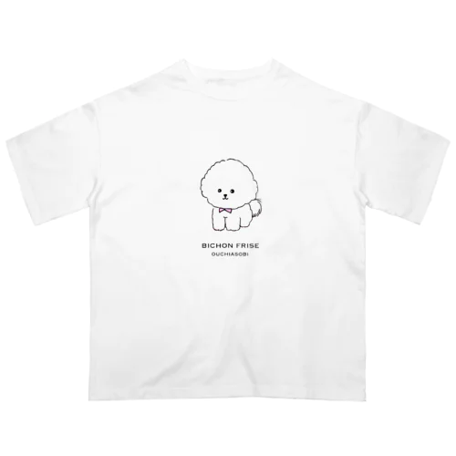 おすましビションちゃん　ロゴ入り オーバーサイズTシャツ