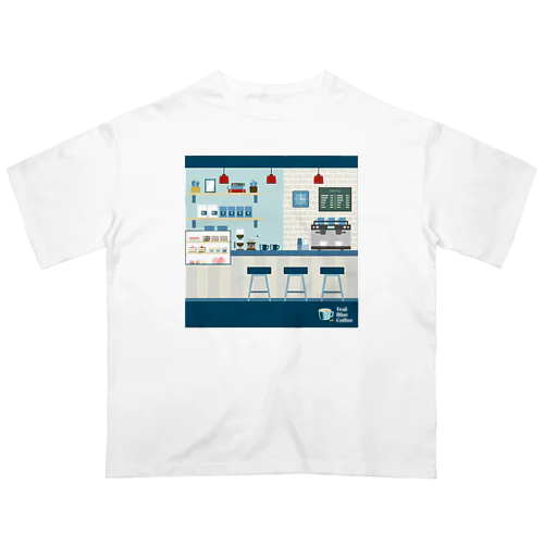 香るコーヒー_ colorful Ver. オーバーサイズTシャツ