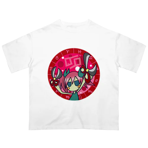 かに座 パターン2・フルカラー オーバーサイズTシャツ