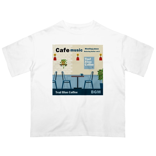 Cafe music - Meeting place - Oversized T-Shirt
