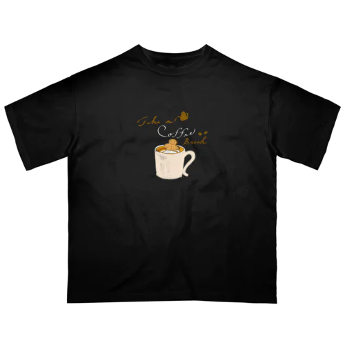 coffee time(コーヒー白字) Oversized T-Shirt