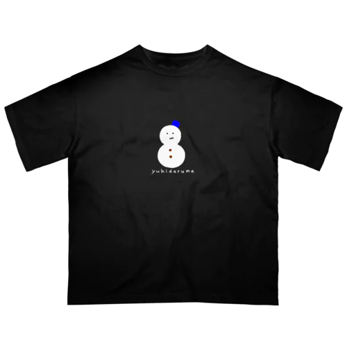 雪だるま（青帽子） オーバーサイズTシャツ