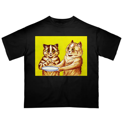 みんな大好き　ルイス・ウェイン/ミルクはいかが？　 Louis Wain - Would you like some milk? オーバーサイズTシャツ