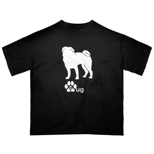 パグ犬 オーバーサイズTシャツ