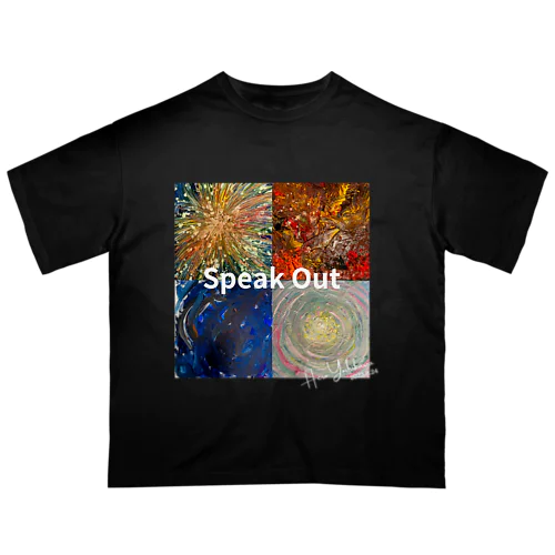 Speak Outグッズ(黒) オーバーサイズTシャツ