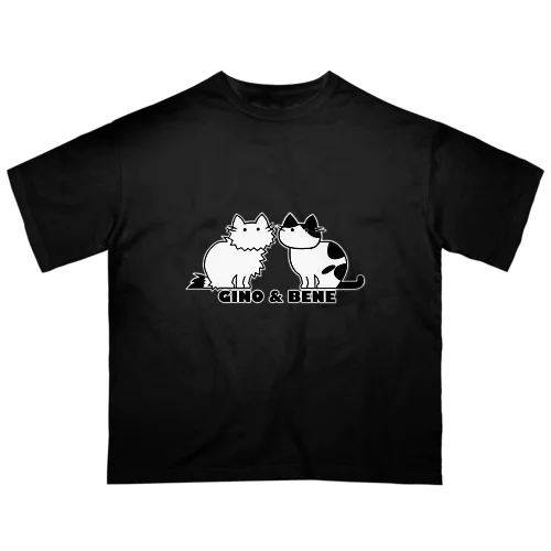 兄弟ねこのぽってりボディ オーバーサイズTシャツ