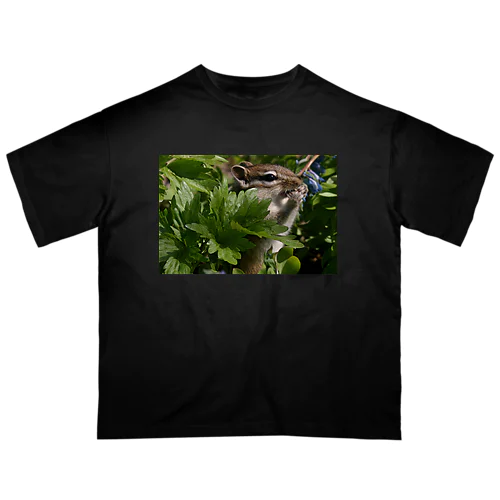 【北海道のアイドル】サロベツのエゾシマリス Oversized T-Shirt