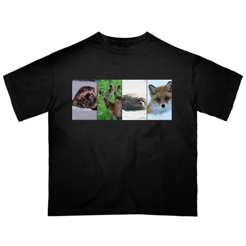 【サロベツの動物】四季折々 Oversized T-Shirt